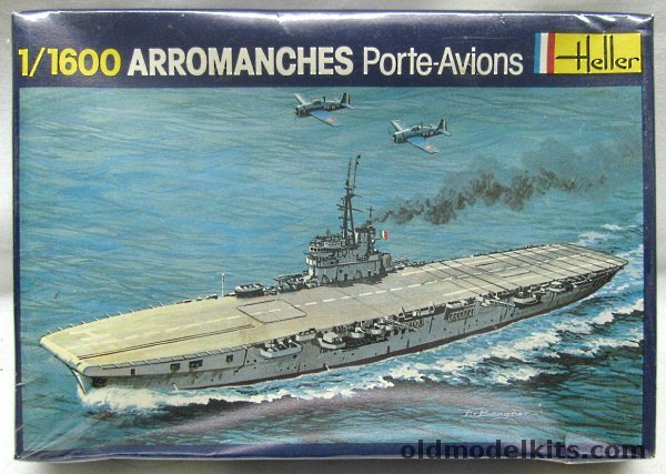 Heller 1/1600 French Aircraft Carrier Arromanches, 022 plastic model kit